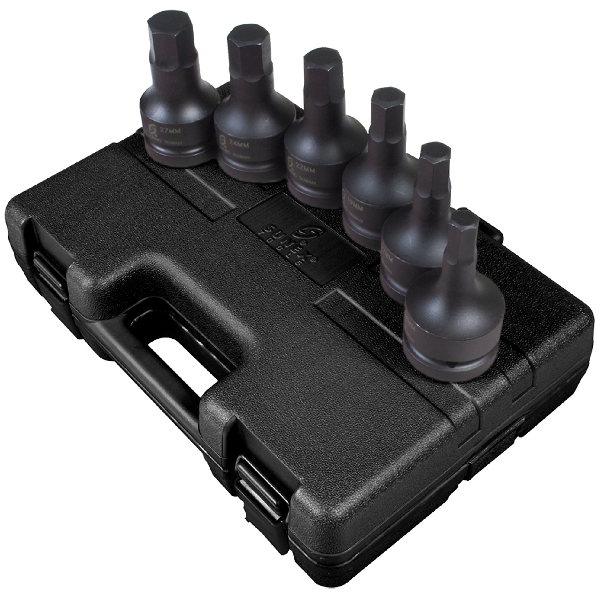 Sunex Tools Metric Hex Impact Bit Socket Set — 1in. Drive, 6-Piece, CR-MO Alloy Steel, Model# 5607